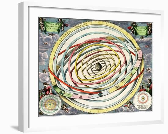 Planetary Orbits, Harmonia Macrocosmica, 1660-Science Source-Framed Giclee Print