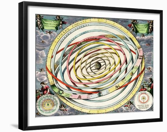 Planetary Orbits, Harmonia Macrocosmica, 1660-Science Source-Framed Giclee Print