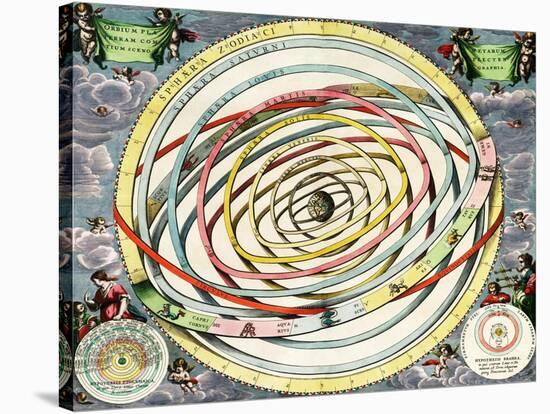 Planetary Orbits, Harmonia Macrocosmica, 1660-Science Source-Stretched Canvas