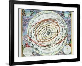 Planetary Orbits, Plate 18 from "The Celestial Atlas, or the Harmony of the Universe"-Andreas Cellarius-Framed Giclee Print