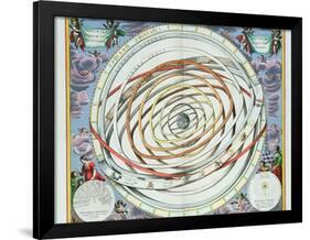 Planetary Orbits, Plate 18 from "The Celestial Atlas, or the Harmony of the Universe"-Andreas Cellarius-Framed Giclee Print