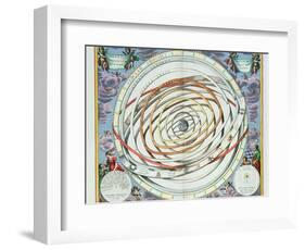 Planetary Orbits, Plate 18 from "The Celestial Atlas, or the Harmony of the Universe"-Andreas Cellarius-Framed Giclee Print