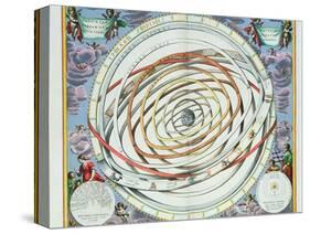 Planetary Orbits, Plate 18 from "The Celestial Atlas, or the Harmony of the Universe"-Andreas Cellarius-Stretched Canvas