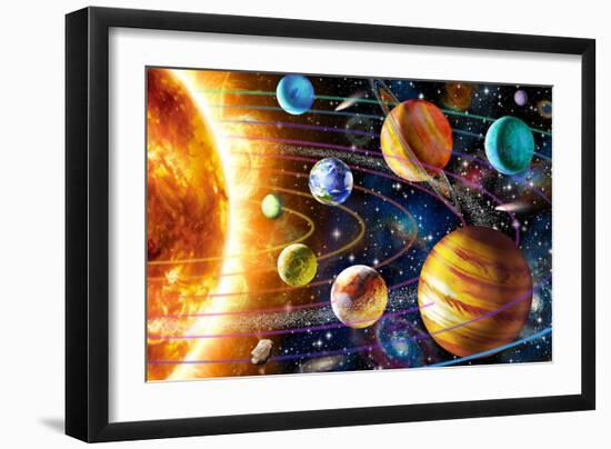 Planetary System-Adrian Chesterman-Framed Premium Giclee Print