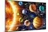Planetary System-Adrian Chesterman-Mounted Premium Giclee Print
