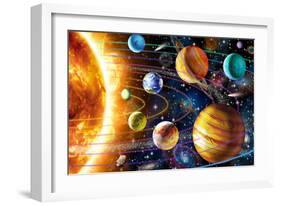 Planetary System-Adrian Chesterman-Framed Art Print