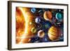 Planetary System-Adrian Chesterman-Framed Art Print