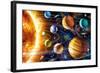 Planetary System-Adrian Chesterman-Framed Art Print