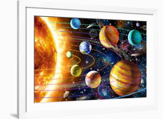 Planetary System-Adrian Chesterman-Framed Art Print