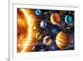 Planetary System-Adrian Chesterman-Framed Art Print