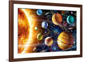 Planetary System-Adrian Chesterman-Framed Art Print