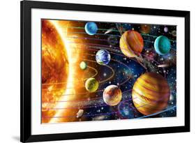 Planetary System-Adrian Chesterman-Framed Art Print