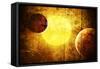 Planets and a Sun 2-null-Framed Stretched Canvas