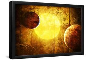 Planets and a Sun 2-null-Framed Poster