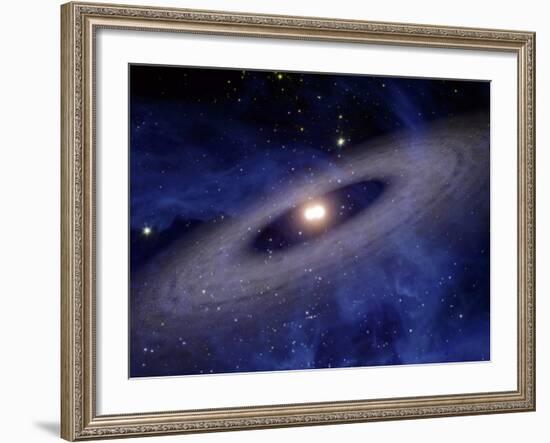 Planets and Asteroids Circle Around Not One, But Two Suns-Stocktrek Images-Framed Photographic Print