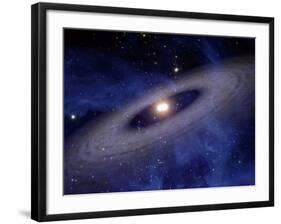 Planets and Asteroids Circle Around Not One, But Two Suns-Stocktrek Images-Framed Photographic Print