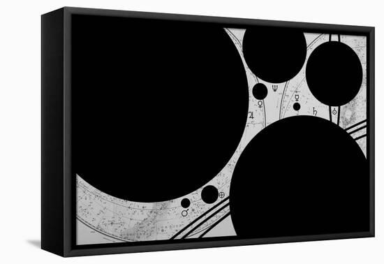 Planets and Symbols-null-Framed Stretched Canvas