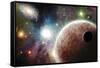 Planets In Space-rolffimages-Framed Stretched Canvas