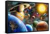 Planets in Space-Adrian Chesterman-Framed Stretched Canvas