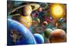 Planets in Space-Adrian Chesterman-Stretched Canvas