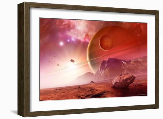 Planets In the Orion Nebula-Detlev Van Ravenswaay-Framed Photographic Print