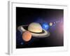 Planets, Moon and Asteroids-null-Framed Photographic Print