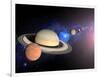 Planets, Moon and Asteroids-null-Framed Photographic Print