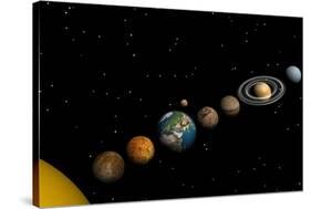 Planets of the Solar System-null-Stretched Canvas