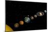 Planets of the Solar System-null-Mounted Premium Giclee Print