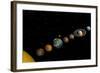 Planets of the Solar System-null-Framed Art Print