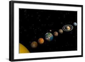 Planets of the Solar System-null-Framed Art Print