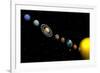 Planets of the Solar System-null-Framed Art Print