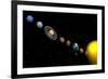 Planets of the Solar System-null-Framed Art Print