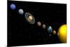 Planets of the Solar System-null-Mounted Art Print