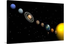 Planets of the Solar System-null-Stretched Canvas