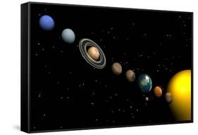 Planets of the Solar System-null-Framed Stretched Canvas