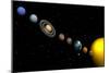 Planets of the Solar System-null-Mounted Art Print