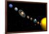 Planets of the Solar System-null-Framed Art Print