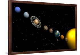 Planets of the Solar System-null-Framed Art Print