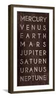 Planets-The Vintage Collection-Framed Giclee Print