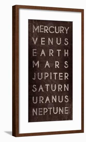 Planets-The Vintage Collection-Framed Giclee Print