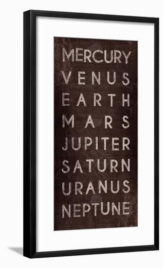 Planets-The Vintage Collection-Framed Giclee Print