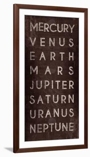 Planets-The Vintage Collection-Framed Giclee Print