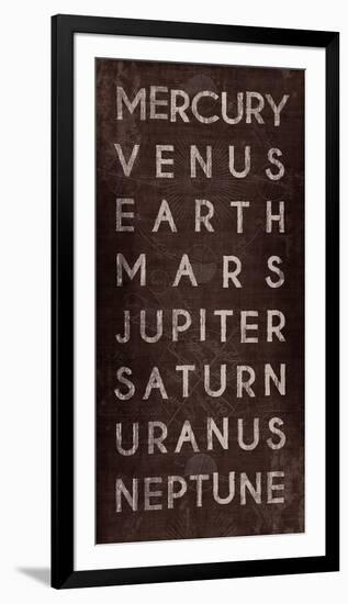 Planets-The Vintage Collection-Framed Giclee Print