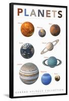 Planets-Gerard Aflague Collection-Framed Poster