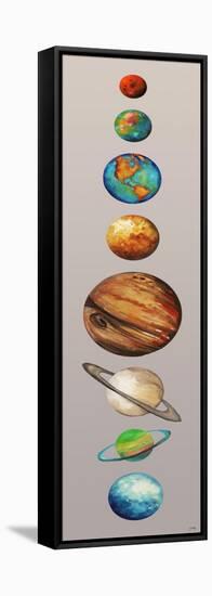 Planets-Elizabeth Medley-Framed Stretched Canvas