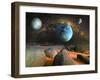 Planets-Ata Alishahi-Framed Giclee Print