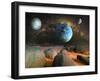 Planets-Ata Alishahi-Framed Giclee Print