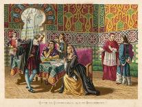 Columbus Agrees Terms with King Ferdinand and Queen Isabella-Planetta-Art Print