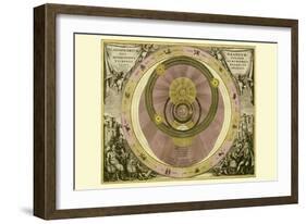 Planisphaerium Braheum-Andreas Cellarius-Framed Art Print